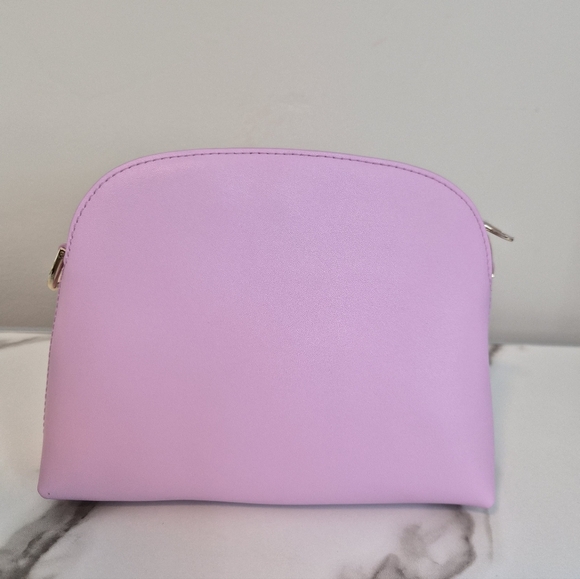 Furla NEW Lilac Leather Crossbody Bag – Small Dome Style, Gold Hardware - Picture 4 of 8